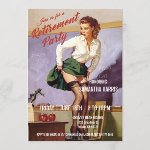 Invitation Cru drôle de professeur d'invitations de partie de