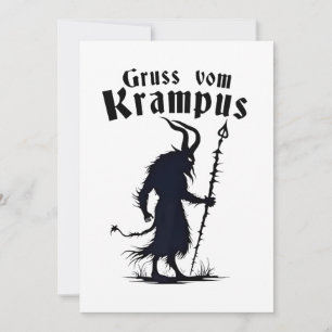 Invitation Cruss Vom Krampus Noël Xmas Diable Effrayant