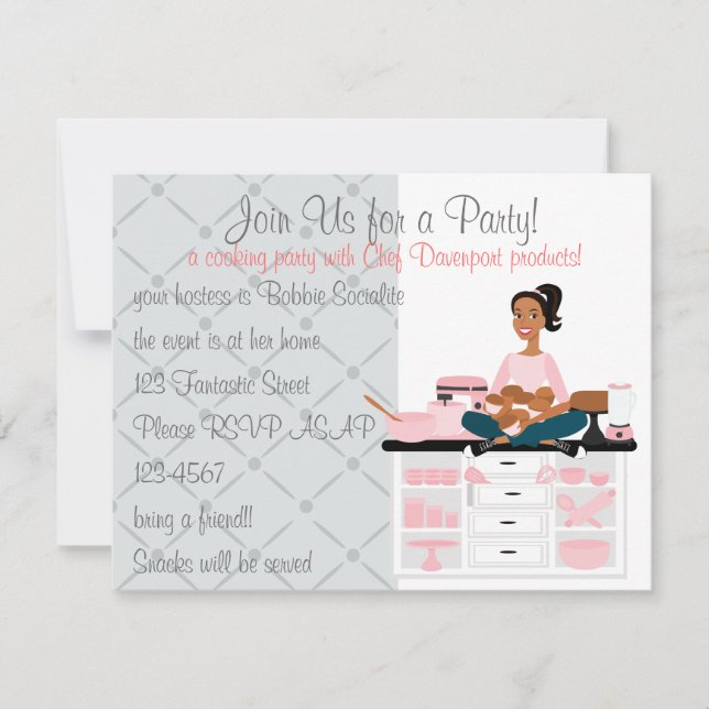 Invitation Cuisine (Devant)