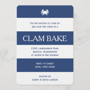 Invitation Cuisine de Clam