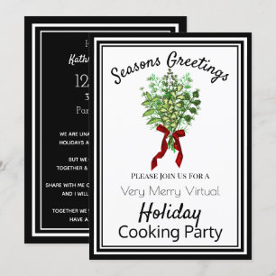 Invitation Cuisine de vacances virtuelles