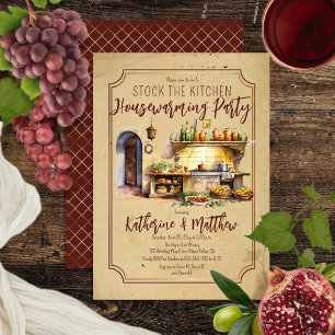 Invitation Cuisine italienne Stock de la cuisine