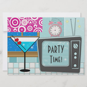 Invitation Cuisine rétro - Cocktail - Dîner - SRF