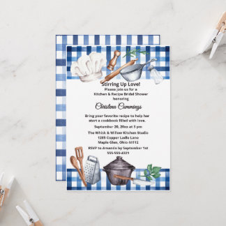 Invitation Cuisine Une Pinchée d'Amour : Réception de Mariage
