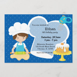 Invitation Cuisson * choisissez votre couleur arrière - plan