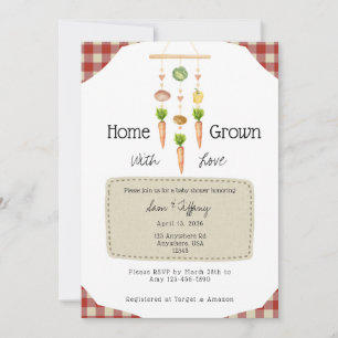 Invitation Cultivé à la maison avec amour