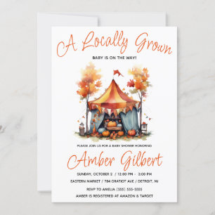 Invitation Cultivé localement, le Baby shower des fermiers d'