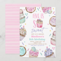 Cupcake 5e fête d'anniversaire Cinq est tellement