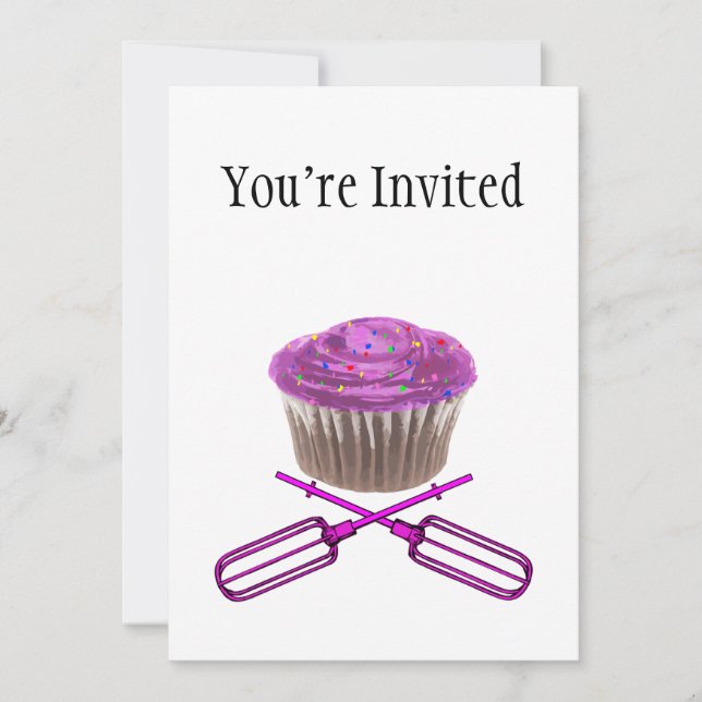 Invitation Cupcake & Crossbeaters (Devant)