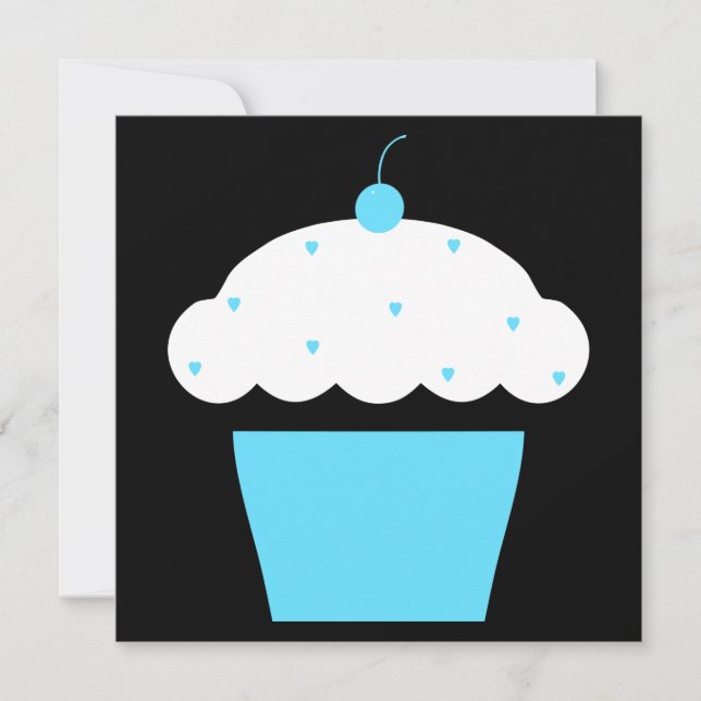 Invitation cupcake de cerise (Devant)