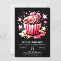 Cupcake Pastel Elegance Muffin Girl Anniversaire
