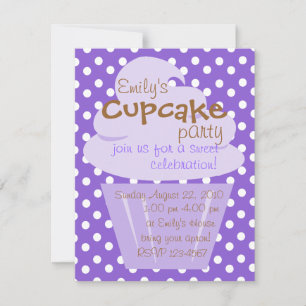 Invitation Cupcake Shaping Up Joliment