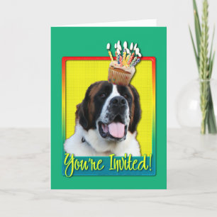 Invitation Cupcake - St Bernard - Mae