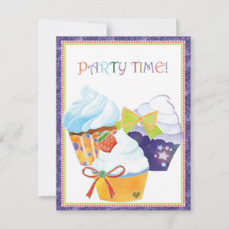 Invitation Cupcake Trio Whimsday Party
