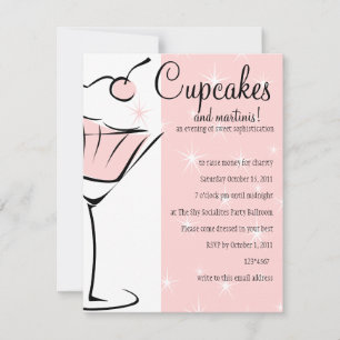 Invitation Cupcakes et Martinis