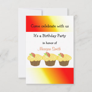 Invitation Cupcakes glacés au citron confit