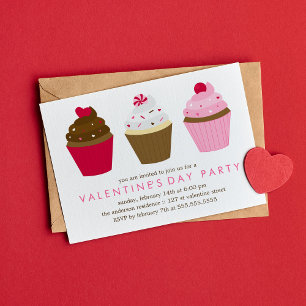 Invitation Cupcakes Saint Valentin