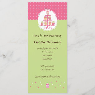 Invitation Cupcakes sur pied