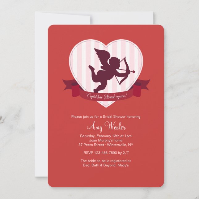 Invitation Cupidon a encore frappé (Devant)