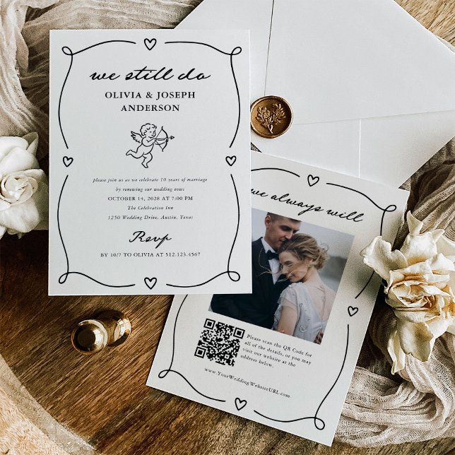 Invitation Cupidon Fantaisiste | Nous Refaisons la Renouvelle (Créateur téléchargé)