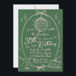 Invitation Custom 30th Birthday Disco Hand Drawn<br><div class="desc">Célébrez votre journée spéciale avec cette vibrante invitation personnalisée de 30e anniversaire avec un design de bal disco dessiné à la main. Parfait pour une nuit de boissons et de grignotines, cette invitation donne le ton d'une fête inoubliable. Personnalisez avec les détails de votre événement pour créer une invitation unique...</div>