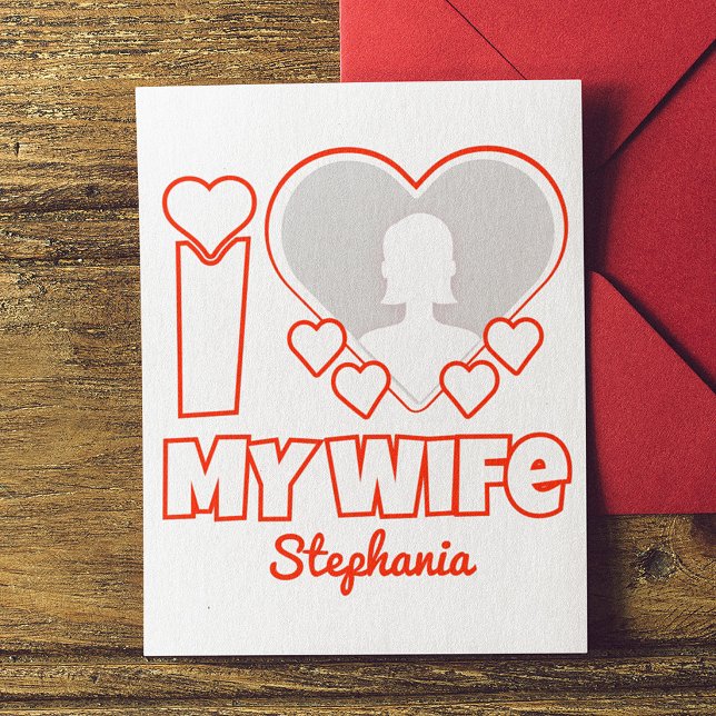 Invitation Custom J'aime ma femme – Ajouter nom & photo (Créateur téléchargé)