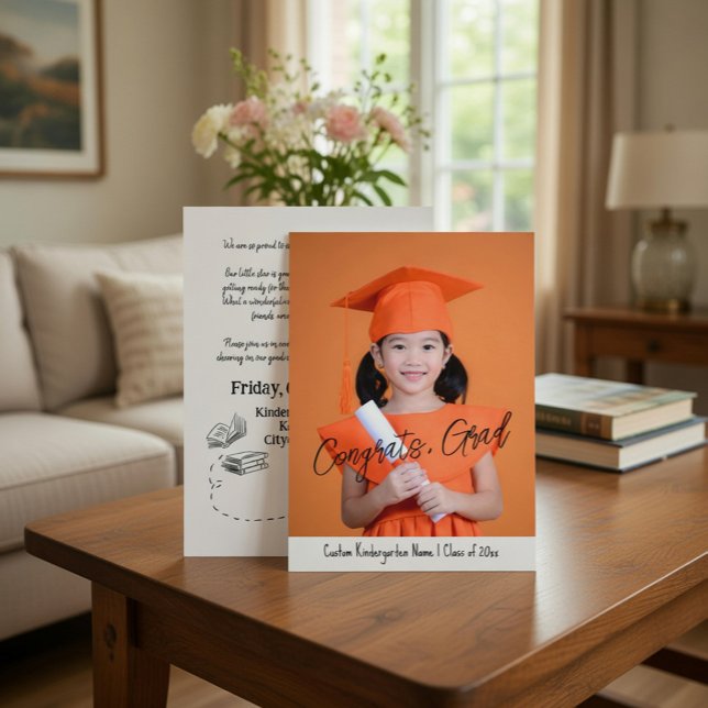 Invitation Custom Photo Kindergarten Graduation  (Créateur téléchargé)