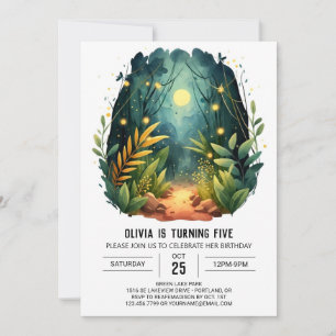 Invitation Custom Tree Adventure Woodland Anniversaire
