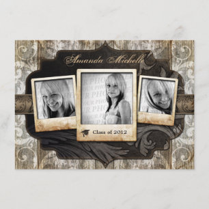 Invitation customisé de faire-part d'obtention du