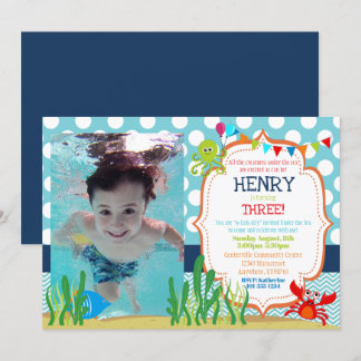 Invitation Customisé sous l'invitation de la fête d'anniversa