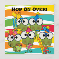 Invitation customisée d'anniversaire d'houblon de