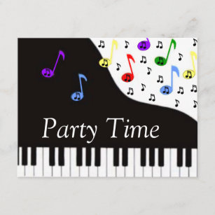 Invitations Faire Part Cartes Theme Musique Zazzle