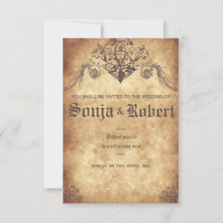 Invitation Customizable Medieval Wedding