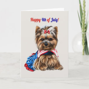Invitation Cute 4 juillet Schnauzer Puppy