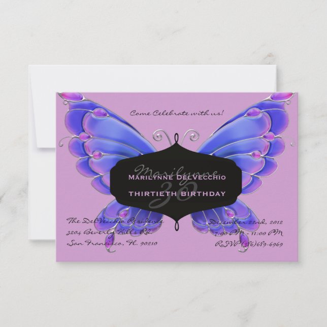 Invitation CUTE Birthday Party Invite (Devant)