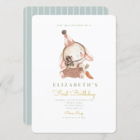 Cute Bunny & Carrot Premier anniversaire 1er anniv