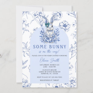 Invitation Cute Bunny Rabbit Chinoiserie Baby shower