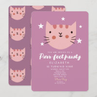 Cute Chat Rose Vert Anniversaire