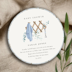 Invitation Cute Chic Boy Baby Nursery Baby shower essentiel