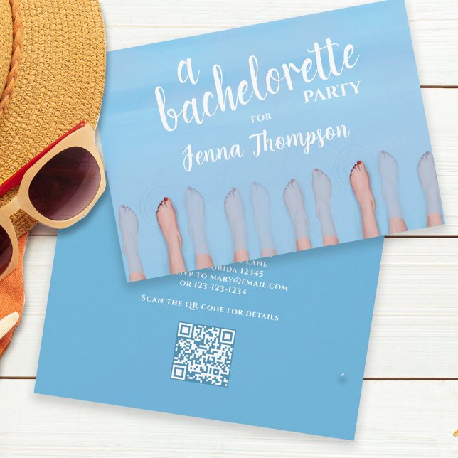 Invitation Cute Chic Spa Week-end Bachelorette Party (Créateur téléchargé)