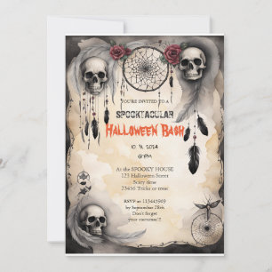 Invitation Cute citrouille Boo Halloween bash