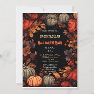 Invitation Cute citrouille Boo Halloween bash