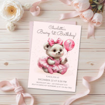 Cute Coquette Ballerina Bear Beary 1er anniversair