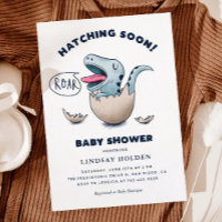Cute Dinosaur Baby shower garçon éclosion bientôt