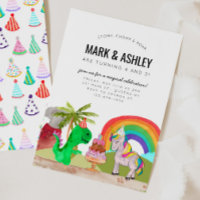 Cute Dinosaur Unicorn Cake Cake Cake Câble Joint A