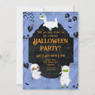 Invitation Cute fête des momies Halloween