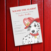 Cute Fire Fighter Baby shower dalmate