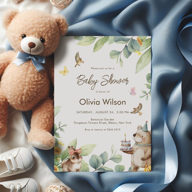 Invitation Cute Forest Animals (Créateur téléchargé)