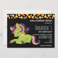 Cute Frankenstein Unicorn Halloween Anniversaire