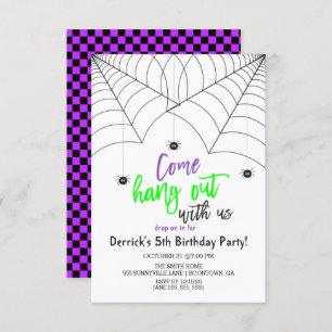 Invitation Cute Halloween Anniversaire de enfant Party